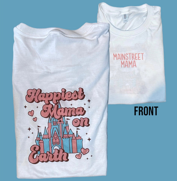 Magical Mainstreet Mama Shirt (embroidery + sublimation)