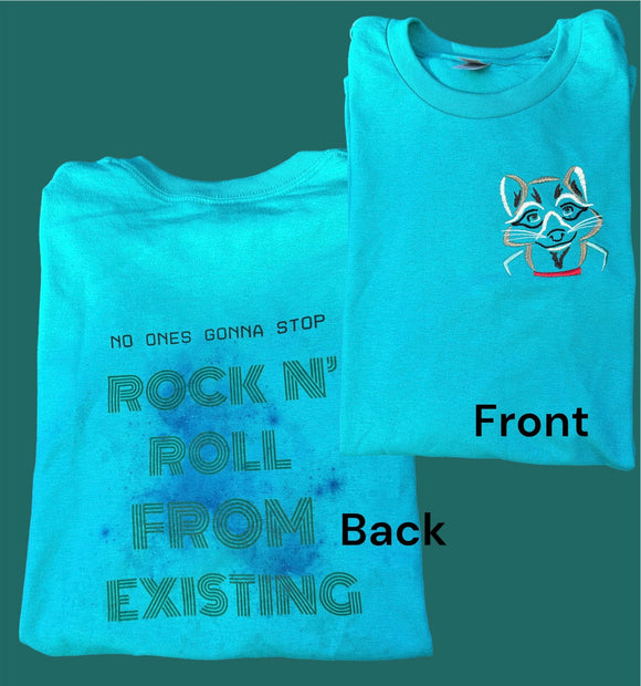 Galaxy Rock N’ Roll Shirt (embroidery + sublimation)