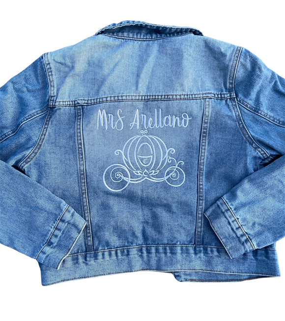 Mrs Carriage Cropped Jean Jacket (full length option now available)