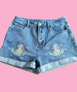 Bows & Castles Jean Shorts