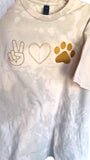 Peace Love Pawprint Shirt