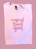 Travel Agent 3D embroidery Shirt (crewneck option available)