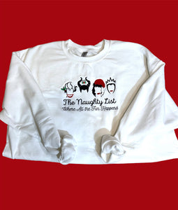 Naughty List Christmas Crewneck