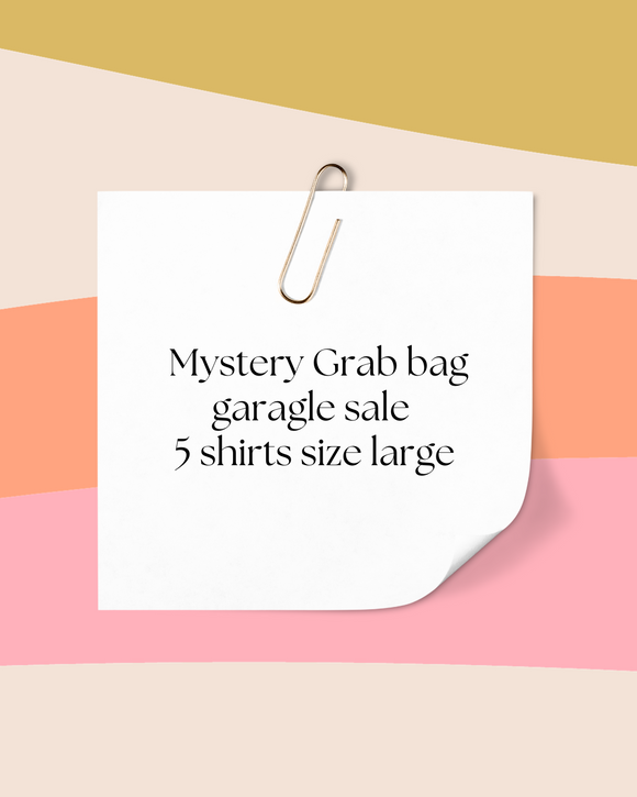 Mystery grab bag sale- 5 shirts for only $35