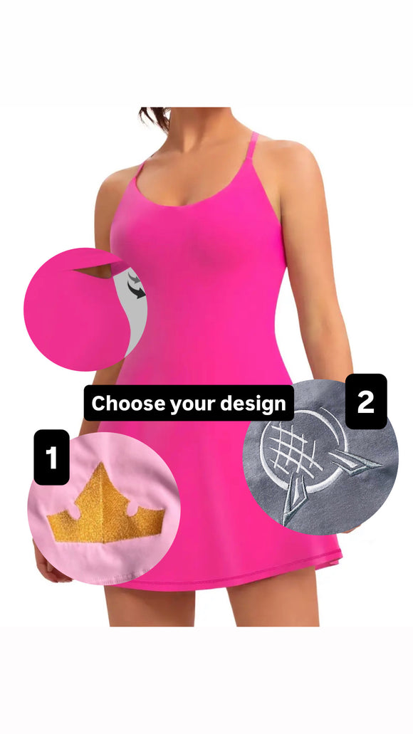 Lg athletic dress (ready to ship sale- but you choose your own design and is a 1-2 week turn around time)