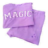 Magic Textured Knit Set (purple)