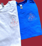 Red White And Blue Castle Shirt (price is for one shirt)