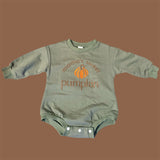 Long Sleeve Pumpkin Onesie (ready to ship)