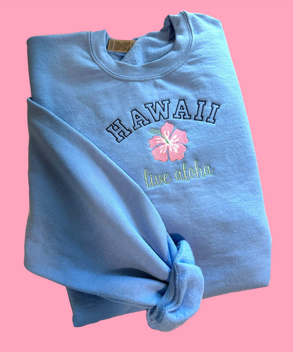 Hawaii Live Aloha Crewneck