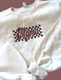 Checkered Mama Crewneck