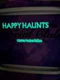 Happy Haunt Tie Dye Crewneck (glow in the dark thread, see all pictures)