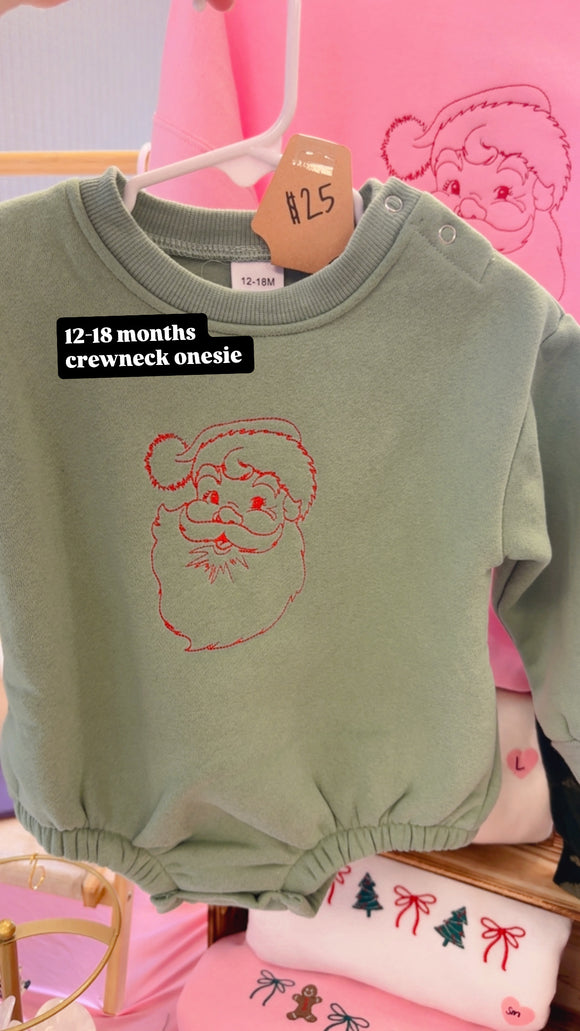 12-18 month crewneck onesie (ready to ship sale)!