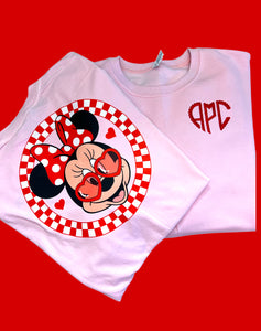 Valentine monogram crewneck