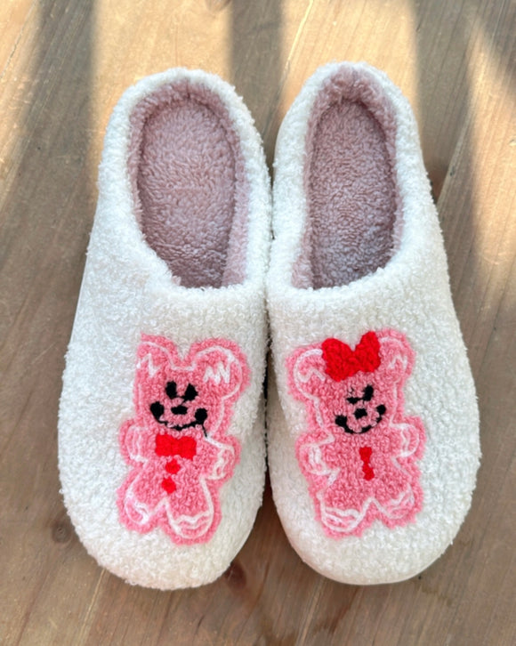 Gingerbread Christmas House Slippers (Ready to ship)