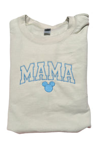 Mama Mouse Crewneck (choice of blue or pink thread)