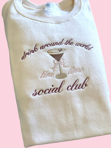 Drink Around The World Crewneck (T-shirt option available in this listing)