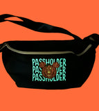 Pumpkin Passholder Fanny Pack (words glow in the dark)