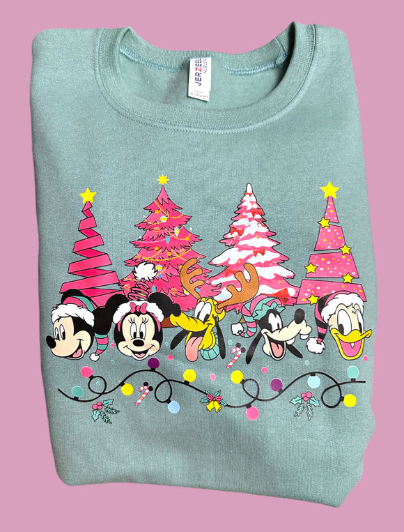 Fab Christmas Lights Crewneck (no bows on side like other 2 in drop)