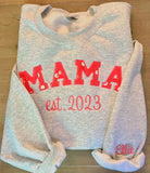 Baby onesie/sleeper Mama Crewneck (made with your babies onesie or sleeper-must provide)