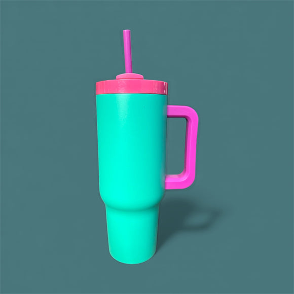 Tumbler with 2 MYSTERY STICKERS to decorate your self (ready to ship)