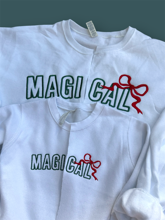 Magical Christmas  Crewneck Cardigan (toddler & youth)