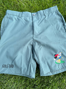 Mouse Golf Shorts (option to have no “golf dad” on them)