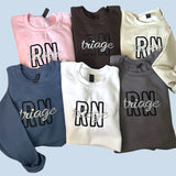 Fundraiser crewneck (RN, RN triage, RN HealthEase, & MOA available in multiple crewneck colors)