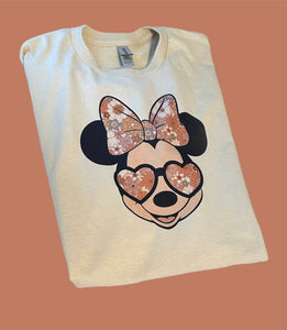 Mouse Floral Beige