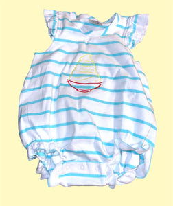 Ice Cream Ruffle Bubble Onesie