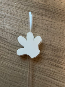 Cartoon Glove Straw Buddy