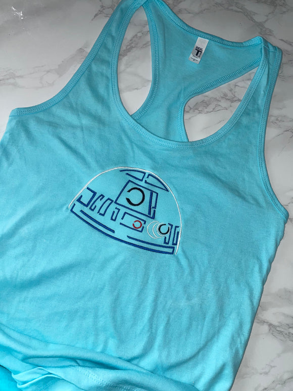 Blue droid tank