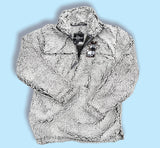 Gingerbread Reindeer Sherpa Quarter Zip