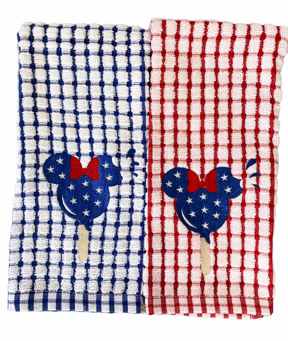 Patriotic Ice Cream Bar Hand Towel