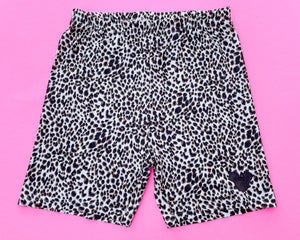 Animal Print Hidden Mouse Biker Shorts