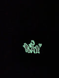 3 Ghosts (Glow In The Dark Thread) Biker Shorts
