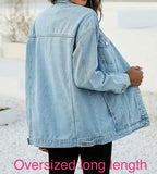 Mrs Carriage Cropped Jean Jacket (full length option now available)