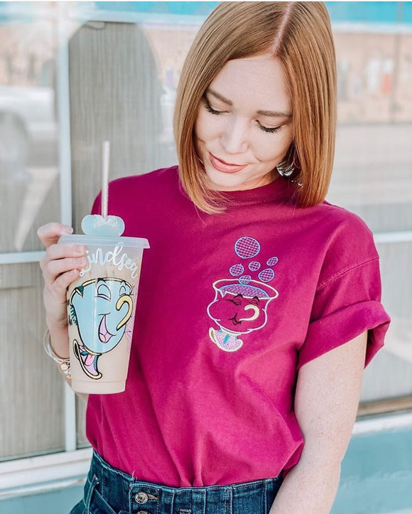 Tea-cup bubbles shirt