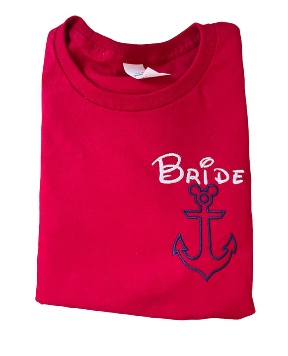 Anchor Bride Cruise Shirt