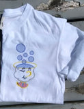 Tea-cup bubbles shirt