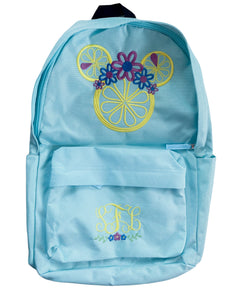 Lemon Mouse Monogram Backpack