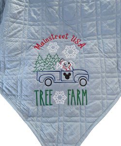 Tree Farm Quilted Blanket