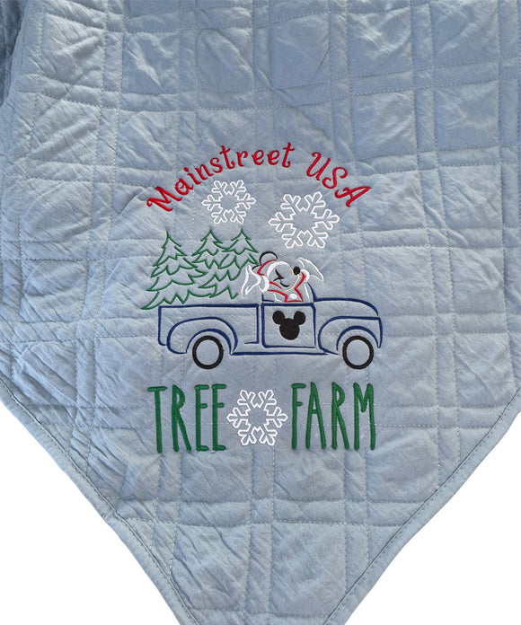 Tree Farm Quilted Blanket