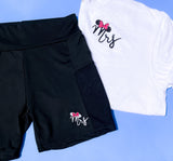 Mrs Bow Biker Shorts (with pockets)