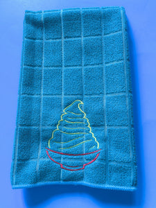 Pineapple Ice Cream Dish Towel