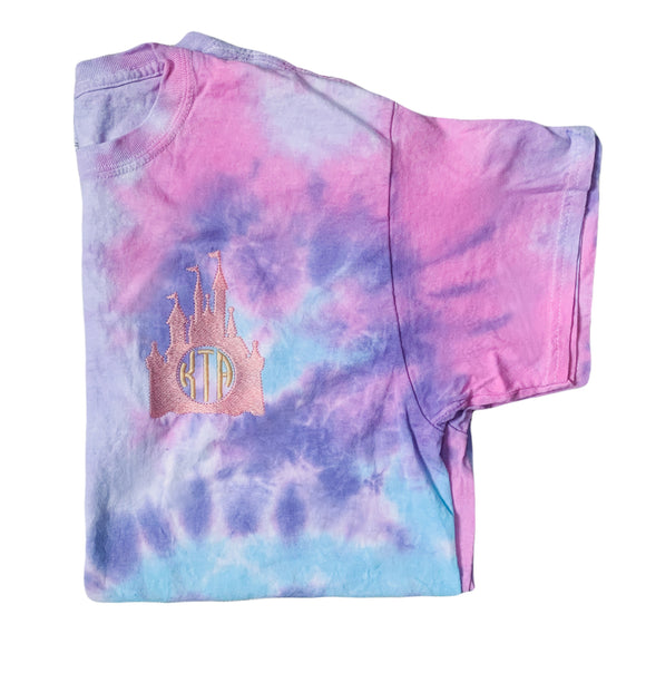 Tie-dye Castle Monogram Shirt