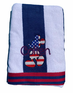 Patriotic Beach Towel